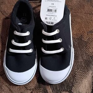 Black and White Kids Sneakers